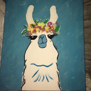 Llama painting